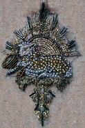 Lollys Stokeworth sigil embroidery behind the scenes closeup