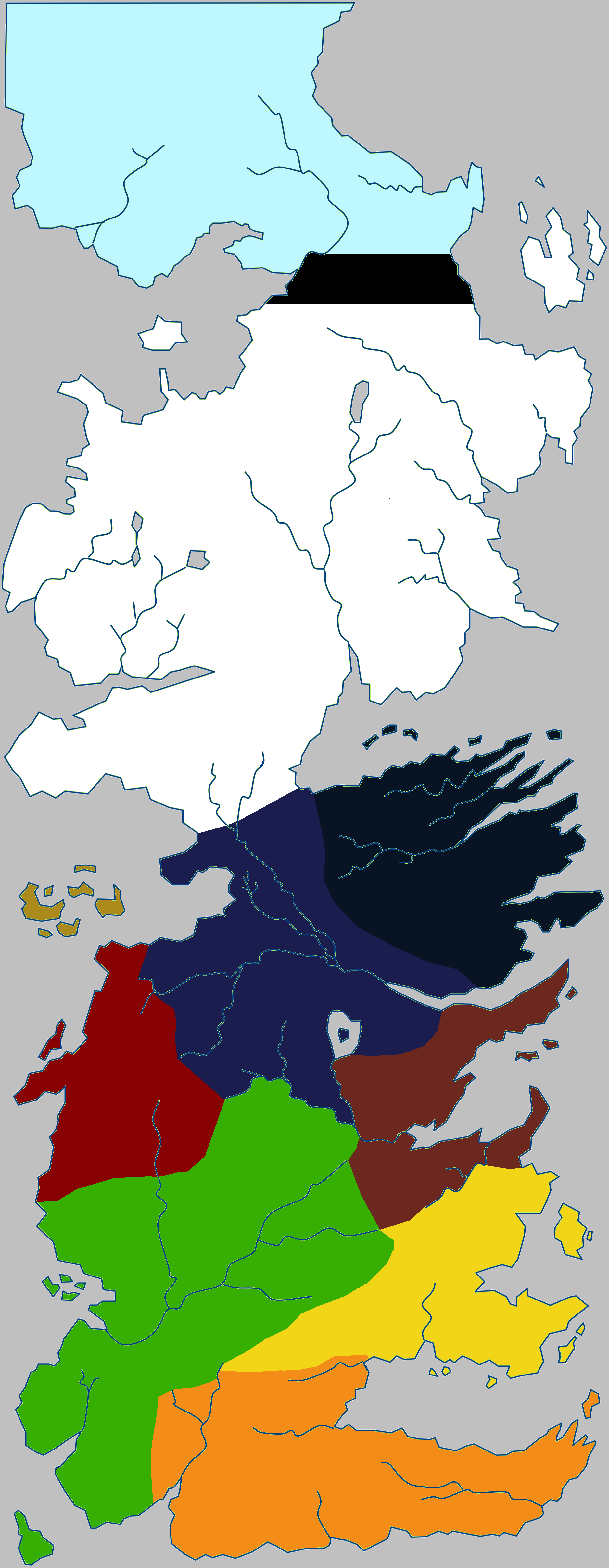The Seven Kingdoms of Game of Thrones [Westeros]