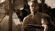 Drogo and Rhaego 2x10