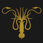 House Greyjoy - a golden kraken on a black field