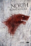 House Stark promo poster for "The North Remembers" released 28 February 2012.