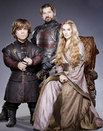 Tyrion, Jaime and Cersei Lannister in a promotional image from Entertainment Weekly.