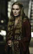 A promotional image of Cersei in "The North Remembers."