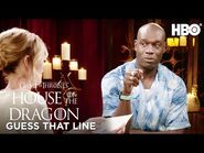 Steve Toussaint & Eve Best Play Guess That Line / House Of The Dragon / HBO