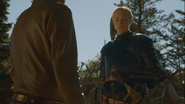 The new, better-made suit of armor that Jaime gifts to Brienne in Season 4