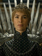 Cersei wearing her crown in "The Winds of Winter".