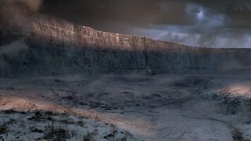 Der Königsweg vor der Mauer zur Schwarzen Festung.