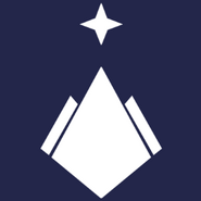 House Whitehill - a white pile inverted on indigo, with a single four-pointed star above.