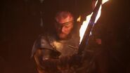 Beric fights in the hollow hill.