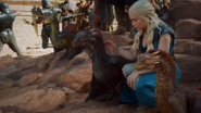 Rhaegal, Drogon and Viserion at Yunkai.