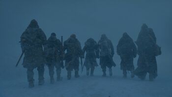 Game-of-thrones-the-magnificent-seven-jon-snow-tormund-davos-gendry-the-hound-thoros-jorah-baric-eastwatch