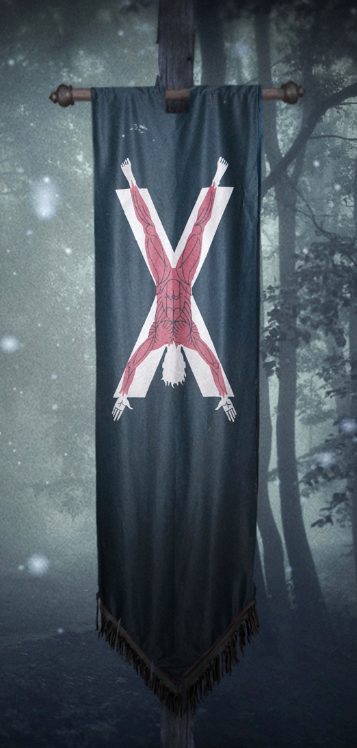 the flayed man banner