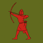 House Tarly - a red huntsman on green