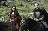 Melisandre and Stannis Baratheon in "Garden of Bones."