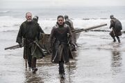 Jon and Davos on Dragonstone