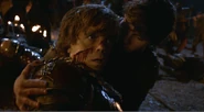 Tyrion is wounded by Ser Mandon Moore.