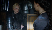 Brienne swears to Sansa.