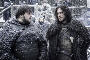 Jon with Samwell Tarly in "The Dance of Dragons"