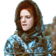 Ygritte as Jon Snow’s hostage.