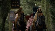 Dornish bannermen arriving at King's Landing in the Season 4 premiere "Two Swords"