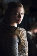 Margaery's funnel dress is meant to be a "blind alley" of stylistic growth, which she later abandoned.