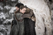 S8 Ep 1 Jon & Arya