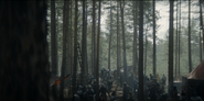 Green army camped on the outskirts of Rook's Rest.