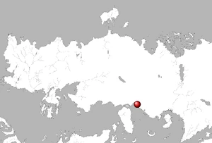 A map showing the location of Asabhad on Essos.