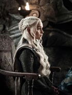 Daenerys listens at the Painted Table.