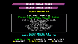Project 64 cheat shop codes