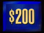 Jeopardy! first bordered $200 dollar figure