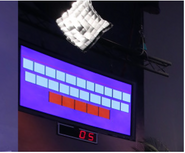 This is the Used Letter Board, only seen on camera once during the "NEW BABY BUGGY" episode. The red letters, as you may have guessed, are the vowels. The display below is the timer.