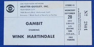 Gambit (September 20, 1972)