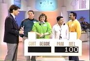 YES! He won the stunt! That's 100 points for him and Pam!