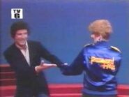 Marcia Wallace got one, too. Bert Convy shows it off for the world.