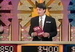 A Contestant picking up the Double Play token.