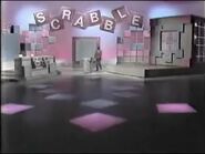 The 80s series set (pink walls) (When the show started, there were blue and pink spotlights on the floor.)