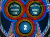 Which category would you answer two questions from for $200 a pop, "Dateline: The 60's" or "Multiple Choice"?