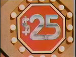 The old look of the $25 Money Card. When the show started, it was the only Money Card.