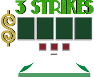 First "3 Strikes" board with green logo. (1976-1980)