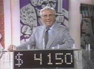 In 1980, Allen Ludden won $4150 for his charity. Notice the added dollar sign.