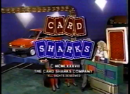 Beginning later in 1987 and continuing until the CBS version left the air on March 31, 1989, the logo is colorized. The cards spelling out the word CARD are red, while the cards spelling out the word SHARKS are blue.