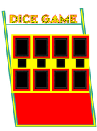 Repainted Dice Game Prop (1983-1990)