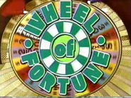 This is a chyron version of the previous logo. The spaces on the wheel are now filled in with white. This version comes in a variety of fun colors.