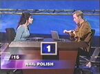 Kyle Lowder giving clues to a contestant in 2003. The scoreboards are now in place.