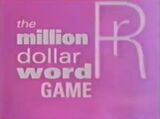 The Million Dollar Word Game