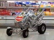 A motorized shopping cart bonus. Even if it can't really move, let's hope it "revs" $250 into a team's "gas tank" that'll "race" them to the top to go for $5,000!