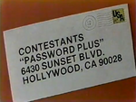 Contestants Password Plus plug