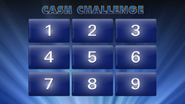 Board for the 3 player Cash Challenge.