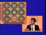 FamegameboardBrandomized3.jpg (184 KB) A contestant spinning, hoping to land on the $15 Money Card. Come on, $15 Money Card... NOW!